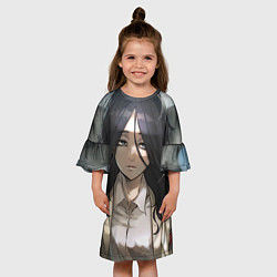 Платье клеш для девочки Атаки Титанов Пик Фингер, цвет: 3D-принт — фото 2