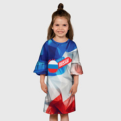 Платье клеш для девочки Made in Russia, цвет: 3D-принт — фото 2