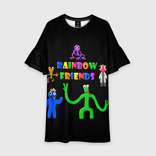 Детское платье Rainbow friends characters / 3D-принт – фото 1