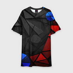 Детское платье Black blue red elements