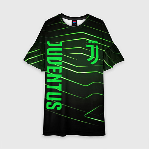 Детское платье Juventus 2 green logo / 3D-принт – фото 1