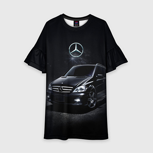 Детское платье Mercedes black / 3D-принт – фото 1