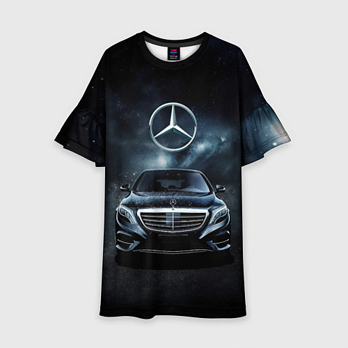 Детское платье Mercedes Benz black / 3D-принт – фото 1