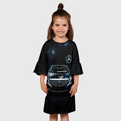 Платье клеш для девочки Mercedes Benz, цвет: 3D-принт — фото 2