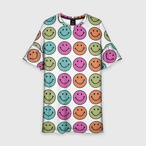 Детское платье Smiley face / 3D-принт – фото 1