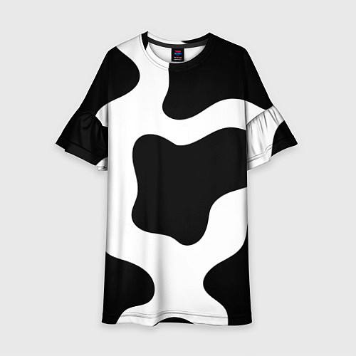 Детское платье Кожа коровы / 3D-принт – фото 1