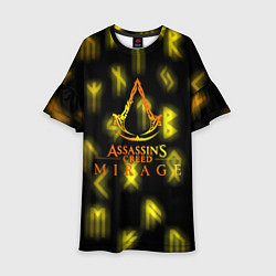 Платье клеш для девочки Assasins Creed mirage, цвет: 3D-принт