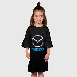 Платье клеш для девочки Mazda sportcar, цвет: 3D-принт — фото 2