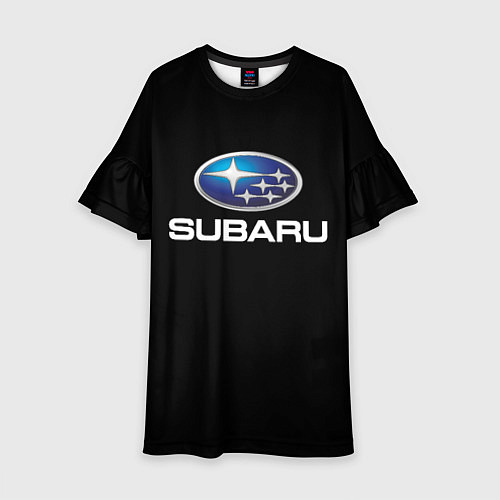 Детское платье Subaru sport auto car / 3D-принт – фото 1