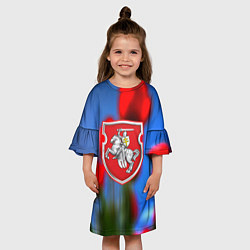 Платье клеш для девочки Belarus summer, цвет: 3D-принт — фото 2