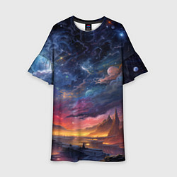 Детское платье Звездные Миры