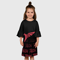 Платье клеш для девочки Talon style, цвет: 3D-принт — фото 2