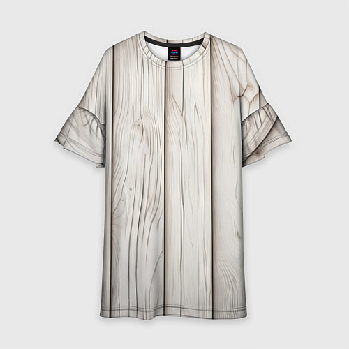 Детское платье Паттерн светлое дерево - нейросеть / 3D-принт – фото 1