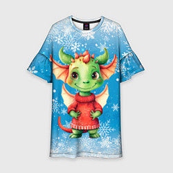 Детское платье Милый дракошка в свитере