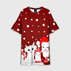 Детское платье Семья ламы