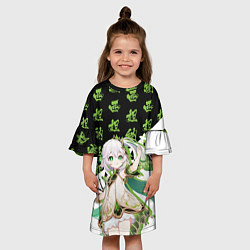 Платье клеш для девочки Нахида - Геншин Импакт, цвет: 3D-принт — фото 2