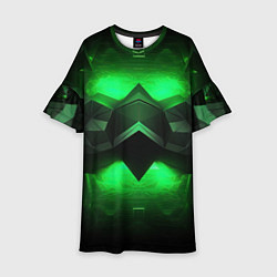 Детское платье Абстрактное царство зелени