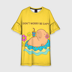 Детское платье Капибара dont worry be capy