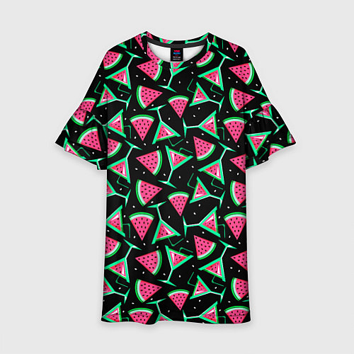 Детское платье Арбузный коктейль / 3D-принт – фото 1