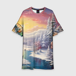 Детское платье Сказочное сияние нового года