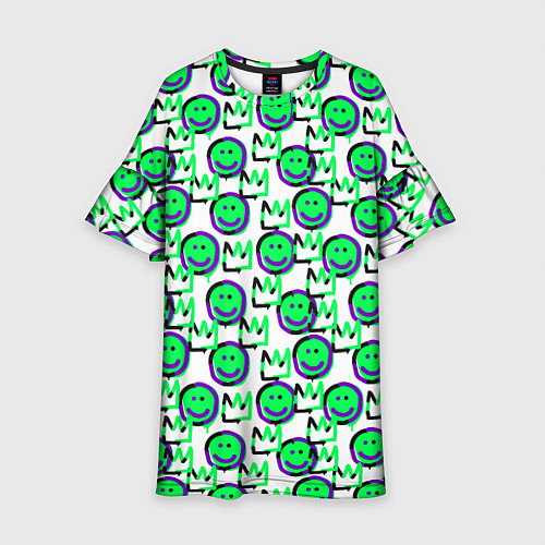 Детское платье The Crowned smiley / 3D-принт – фото 1