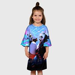 Платье клеш для девочки Кунг-фу Панда Friend, цвет: 3D-принт — фото 2