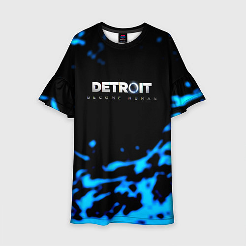 Детское платье Detroit become human голубая кровь / 3D-принт – фото 1