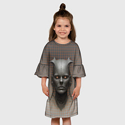 Платье клеш для девочки Кибернетический системный администратор, цвет: 3D-принт — фото 2