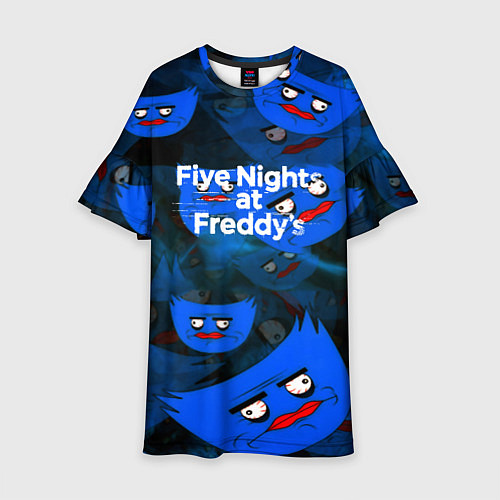 Детское платье Huggy Wuggy x Five Nights at Freddys / 3D-принт – фото 1