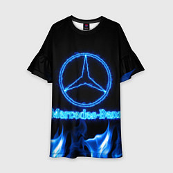 Детское платье Mercedes-benz blue neon