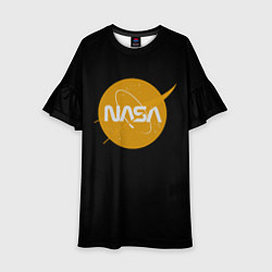 Детское платье NASA yellow logo