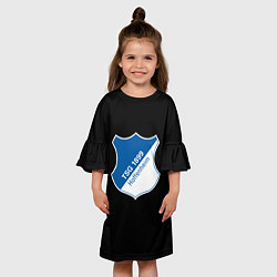 Платье клеш для девочки Hoffenheim logo fc, цвет: 3D-принт — фото 2