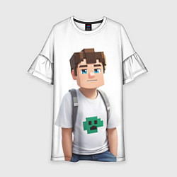 Детское платье Майнкрафт Стив парень Стив