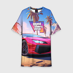 Детское платье GTA 6 logo auto style