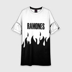 Детское платье Ramones fire black rock