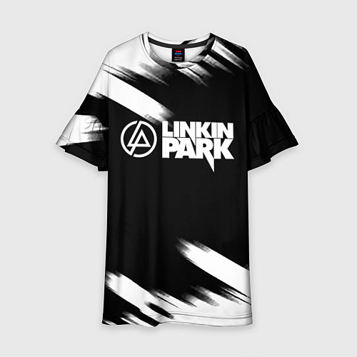 Детское платье Linkin park рок бенд краски / 3D-принт – фото 1