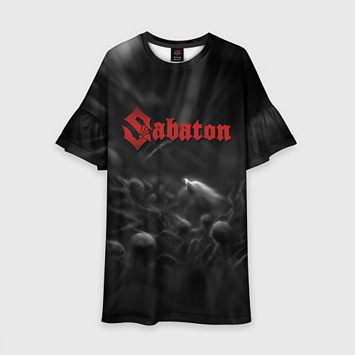 Детское платье Sabaton rock steel band / 3D-принт – фото 1