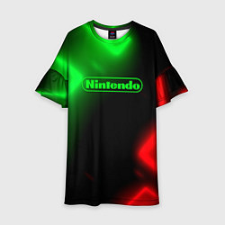 Платье клеш для девочки Nintendo игровой мир, цвет: 3D-принт