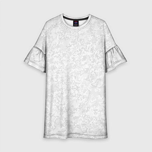 Детское платье Светло-серый текстура / 3D-принт – фото 1