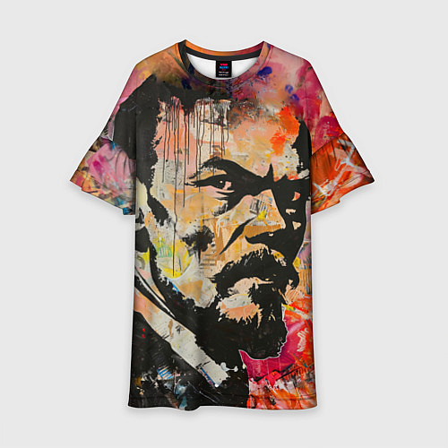 Детское платье Граффити портрет Владимира Ленина / 3D-принт – фото 1