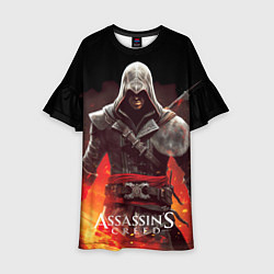 Детское платье Assassins creed огненный фон вокруг