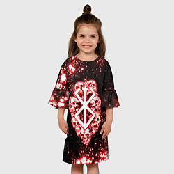 Платье клеш для девочки Неоновое клеймо жертвы из Берсерка, цвет: 3D-принт — фото 2