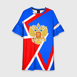 Детское платье Герб России - патриотические цвета