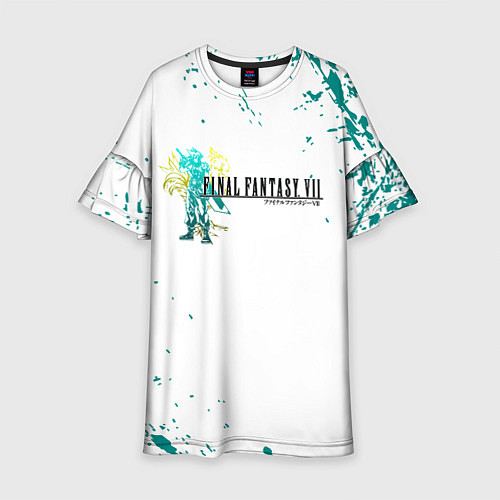 Детское платье Final fantasy неон / 3D-принт – фото 1