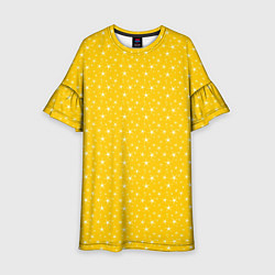 Детское платье Жёлтый со звёздочками