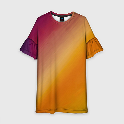 Детское платье Абстракция солнечный луч / 3D-принт – фото 1