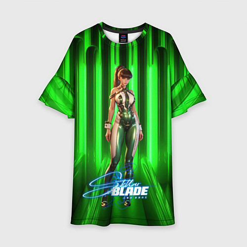 Детское платье Stellar Blade green Eve / 3D-принт – фото 1
