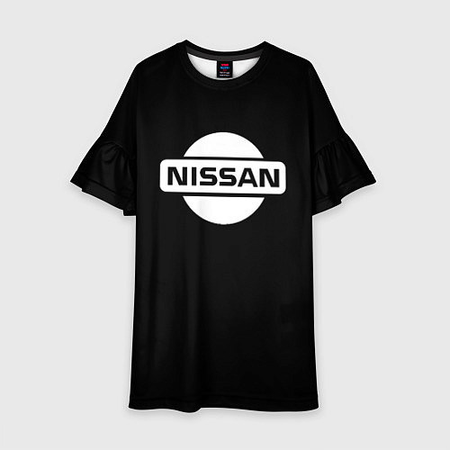 Детское платье Nissan logo white / 3D-принт – фото 1