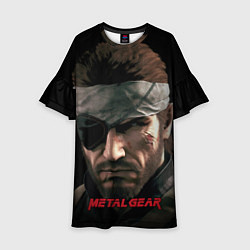 Платье клеш для девочки Metal gear Venom Snake, цвет: 3D-принт