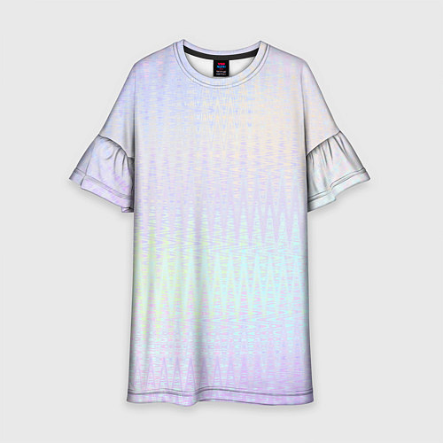 Детское платье Бледный сиреневый тай-дай / 3D-принт – фото 1